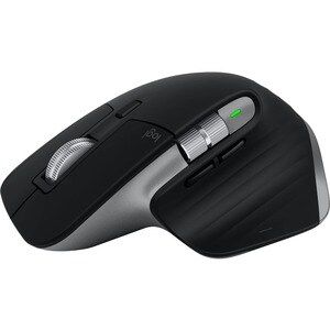 Logitech MX MASTER 3S Mouse - Bluetooth/Radio Frequency - USB - Optical - 7 Button(s) - Space Gray - Wireless - 2.40 GHz -