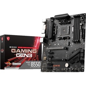 MSI B550 GAMING GEN3 Gaming Desktop Motherboard - AMD B550 Chipset - Socket AM4 - ATX - Ryzen 5, Ryzen 3 Processor Support