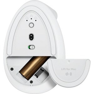 Logitech Lift Rato - Bluetooth - USB - Ótico - 6 Taste(n) - Branco - Sem fios - 4000 dpi - Roda de deslocação - Pequeno/Mé