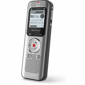 Philips VoiceTracer DVT2050 Audio Recorder - [Built-in ]Microphone, Speaker, FM Radio - 8 GB Flash Memory - SD, microSD Su