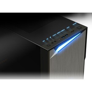 Aorus C300 GLASS Computer Case - Micro ATX, ATX Motherboard Supported - Mid-tower - Steel, Plastic, Tempered Glass - Black