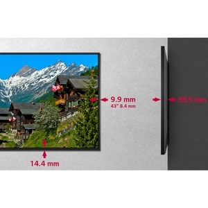 LG 43UH5F-H 1.09 m (43") LCD Digital Signage Display - 3840 x 2160 - LED - 500 cd/m² - 2160p - USB - HDMI - DVI - Serial -