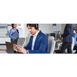 Yealink Premium UH38 Wired/Wireless Over-the-head Stereo Headset - Black - Binaural - Ear-cup - 1000 cm - Bluetooth - 32 O