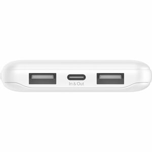 Belkin 15W 3-port USB Power Bank - 10K mAh - 2xUSB-A (12W), 1xUSB-C (15W) - Portable Charger - w/ USB-A to USB-C Cable - W