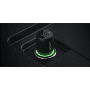 Belkin BOOST↑CHARGE Auto Adapter - 37 W - 12 V DC Input - Black