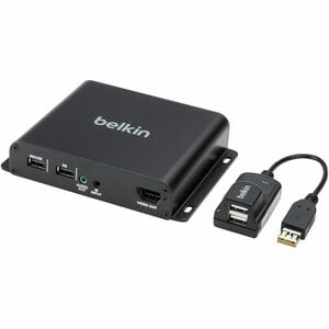 Belkin Extender Receiver Copper CAT6 - Universal Video - 4K - 3840 x 2160 Maximum Video Resolution x Network (RJ-45) x USB