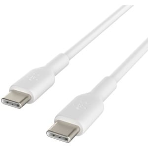 Belkin USB-C to USB-C Cable (2m / 6.6ft, White) - 2.01 m USB-C Data Transfer Cable for iPad mini, iPad Air, iPad Pro, iPho