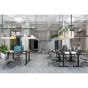Digitus Table Base - Black Base - Height Adjustable - 1270 mm Height x 1700 mm Width x 680 mm Depth