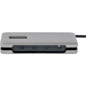 StarTech.com 4-Port USB-C Hub, USB 3.2 Gen 2, 10Gbps, 100W Power Delivery Pass-Through, 12.6in (32cm) Cable, Portable USB 