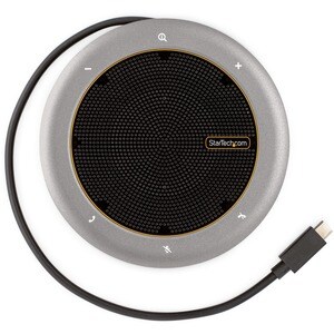 StarTech.com USB-C Speakerphone Docking Station, Mini Portable Conference Speaker/Audio Dock, VGA/4K HDMI, USB Hub, Teams/