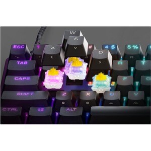 SteelSeries Apex 9 Mini Gaming Keyboard - Cable Connectivity - USB Type C Interface - RGB LED - Linear Optical Keyswitch -