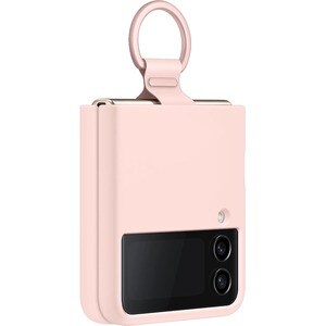 Samsung Carrying Case Samsung Galaxy Z Flip4 Smartphone - Pink - Silicone Body - Ring
