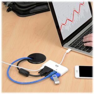 Tripp Lite series U444-06N-DGU-C USB-Typ C Docking Station für Tablet-PC, Desktop-PC, Notebook - 2 x USB-Anschlüsse - 2 x 