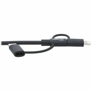 Tripp Lite series M101-006-LMC-BK 1,83 m Lightning/Micro-USB/USB/USB-C Datentransferkabel - Cable for Computer, Notebook, 