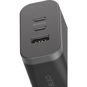 OtterBox USB-C Fast Charge Triple Port Wall Charger Premium Pro, 72W - 72 W - Rugged - 120 V AC, 230 V AC Input - 5 V DC, 