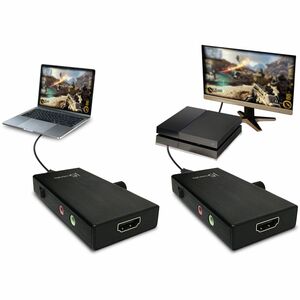 j5create JVA02 Video Capturing Device - Black - Functions: Video Capturing - 1080p - 2.1 Channel(s) - USB 3.1 (Gen 1) Type