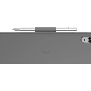 Logitech Slim Folio Keyboard/Cover Case (Folio) Apple, Logitech iPad (10th Generation) Tablet - Oxford Gray - Bump Resista