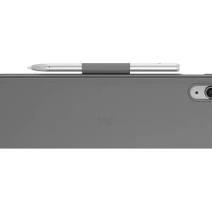 Logitech Slim Folio Keyboard/Cover Case (Folio) Apple, Logitech iPad (10th Generation) Tablet - Oxford Gray - Bump Resista