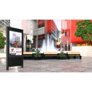 Chief Impact Outdoor Kiosk - 49" - Floor Standing