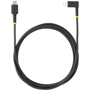 2 m Robustes USB-C auf Lightning Kabel, USB 2.0 zu Lightning Winkelstecker, Apple Mfi zertifiziertes iPhone Lightning Kabe