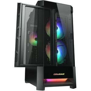 COUGAR Duoface RGB CGR-5ZD1B-RGB Gabinete para computadora gamer - Mini ITX, Micro ATX, ATX, EATX, SSI CEB Placa base admi