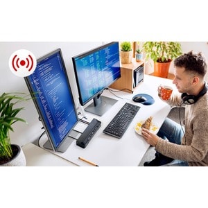 ATEN 2-Port 4K DisplayPort Dual Display Mini-Matrix Boundless KVM Switch - 2 Computer(s) - 1 Local User(s) - 4096 x 2160 -