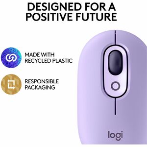 Logitech POP Mouse, Wireless Mouse with Customizable Emojis, SilentTouch Technology, Precision/Speed Scroll, Cosmos - Wire