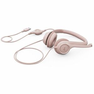 Logitech ClearChat H390 Wired Over-the-head Stereo Headset - Rose - Binaural - Ear-cup - 3000 cm - Bluetooth - 20 Hz to 20