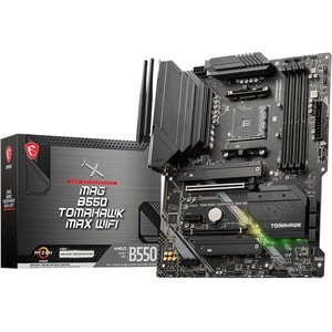 MSI MAG B550 TOMAHAWK MAX WIFI Desktop Motherboard - AMD B550 Chipset - Socket AM4 - ATX - Ryzen, Ryzen 5, Ryzen 3 Process