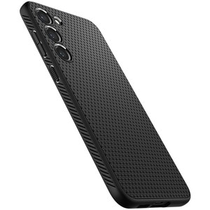 Spigen Liquid Air Case for Samsung Galaxy S23 Smartphone - Geometric Design - Matte Black - Drop Resistant, Anti-slip, Sho