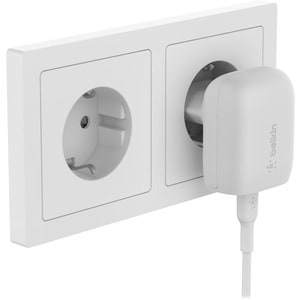 Belkin BOOST↑CHARGE 20 W AC Adapter - Universal Adapter - For iPhone - White
