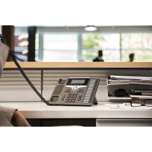 Cisco 7861 IP Phone - Corded - Corded - Wall Mountable, Desktop - Charcoal - 16 x Total Line - VoIP - 8.9 cm (3.5") - Enha
