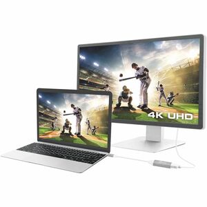 j5create JCA153G-N Adaptador A/V - 1 - 3840 x 2160 Supported - Cinza Espacial, Branco
