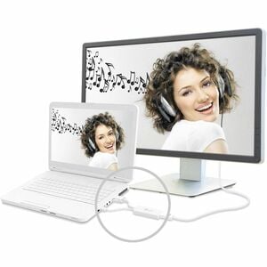j5create JDA214 Adaptador A/V - 1920 x 1200 Supported - Branco