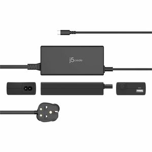 j5create Super Charger JUP2290C-FN 100 W Adaptador de CA - 1 Pack - Adaptador universal - para Chromebook, MacBook, iPhone