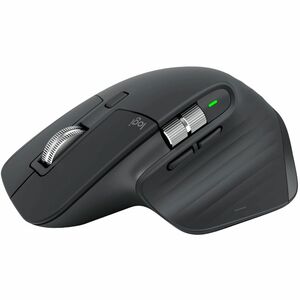 Logitech MX MASTER 3S 鼠标 - 蓝牙/射频 - A 型 USB - 暗视野 - 灰 - 无线 - 10 m - 2.40 GHz - 可充电 - 8000 dpi - 滚轮, 姆指旋轮