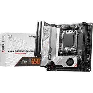 MSI MPG B650I EDGE WIFI Gaming Desktop Motherboard - AMD B650 Chipset - Socket AM5 - Mini ITX - Ryzen 7 Processor Supporte