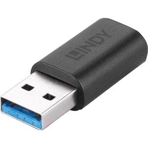 LINDY Datentransferadapter - Nickel Anschluss - Golden Kontakt - Schwarz