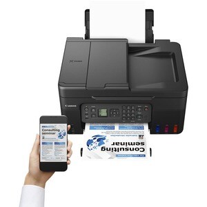 Canon PIXMA G4570 Wireless Inkjet Multifunction Printer - Colour - Black - Copier/Fax/Printer/Scanner - 4800 x 1200 dpi Pr