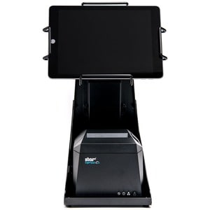 Star Micronics mUNITE mUNITE EZ100 BLK Tablet PC Stand - 33.8 cm Height x 17 cm Width x 26.7 cm Depth - Countertop, Deskto