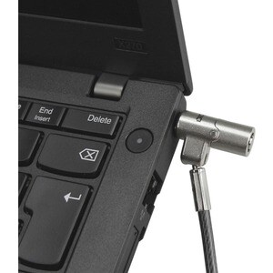 Dicota Nano Cable Lock For Notebook, Projector, Printer - 2 m Cable - Keyed Lock - Silver - Zinc Alloy - For Notebook, Pro