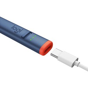 Logitech Stylus - Capacitive Touchscreen Type Supported - Replaceable Stylus Tip - Aluminium - Tablet Device Supported