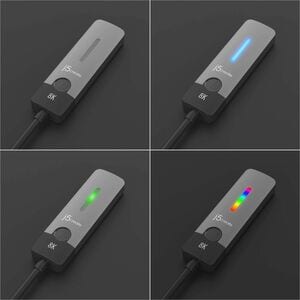 j5create A/V Adapter - 1 - 7680 x 4320 Supported - Black, Grey