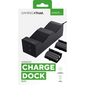 Trust GXT 250 Dock Cradle für Spielecontroller - 2 Steckplatz/-plätze - Ladefunktion - Schwarz