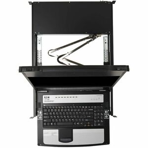 Tripp Lite series B030-DP08-17DIP LCD Rack Console KVM Switch - Metal - Black - TAA Compliant - 8 Computer(s) - 43.2 cm (1