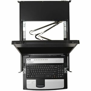 Tripp Lite series B030-DP08-17D LCD Rack Console KVM Switch - Metal - Black - TAA Compliant - 8 Computer(s) - 43.2 cm (17"