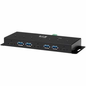 Tripp Lite series U460-4A3C-IND USB Hub - USB Type C - External - Black - TAA Compliant - UASP Support - 7 Total USB Port(