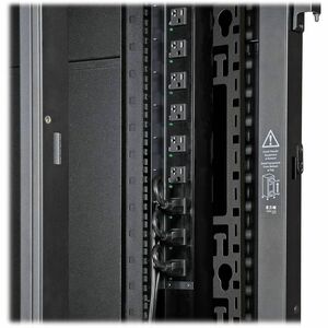 Tripp Lite series SRVRTBAR45 Cable Organizer - Black - 2 Pack Pack - Cable Strain Relief Bar - 45U Rack Height