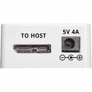 Tripp Lite series U360-010C-2X3 USB Hub - USB 3.0 Micro-B - External - White - 10 Total USB Port(s) - 8 USB 2.0 Port(s) - 