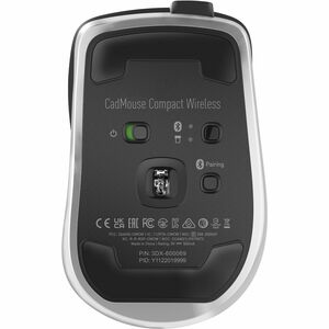 3Dconnexion CadMouse Compact Wireless - Designed for the Mobile CAD Specialist - Optical - Wireless - Bluetooth - 2.40 GHz